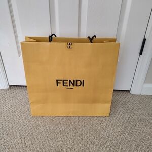 Fendi Paper Shopping Bag Designer Display Storage